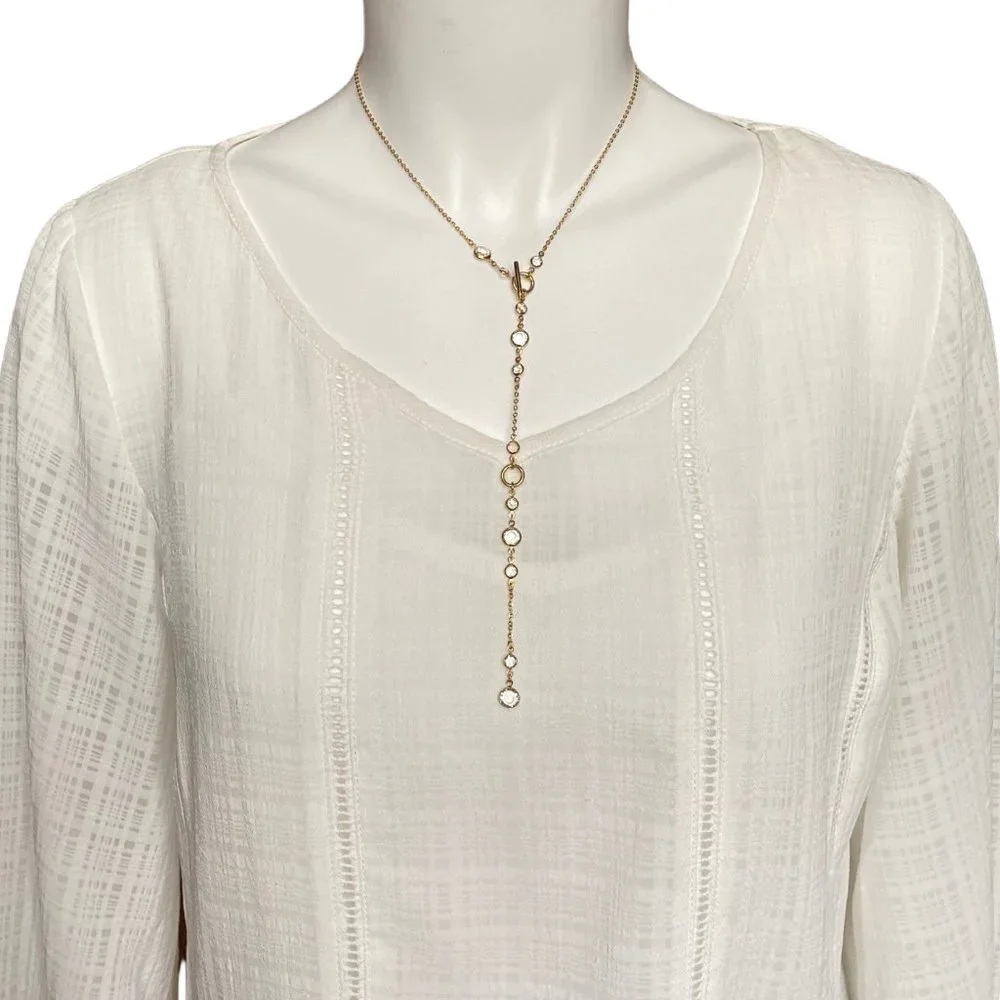 Stainless Steel Long Necklace Toggle Closure - Picture 7 of 9